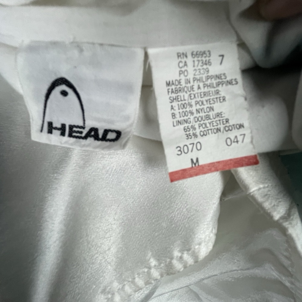 Vintage Head Track Jacket Womens Medium Tennis Full Zip 80s Retro Windbreaker - Picture 6 of 11